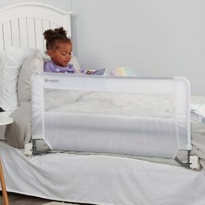 Regalo Swing Down Bedrail Child Toddler Sleep Safety Bed Guard White